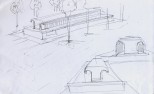 a sketch of the proposed new garden design layout