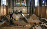 An Archaeological dig needed to be performed in the Cathedral before installation could take place.