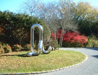 Private garden on Long Island, New York