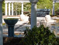 The font on the left and Altar in the background