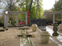 The Altar is craned into place